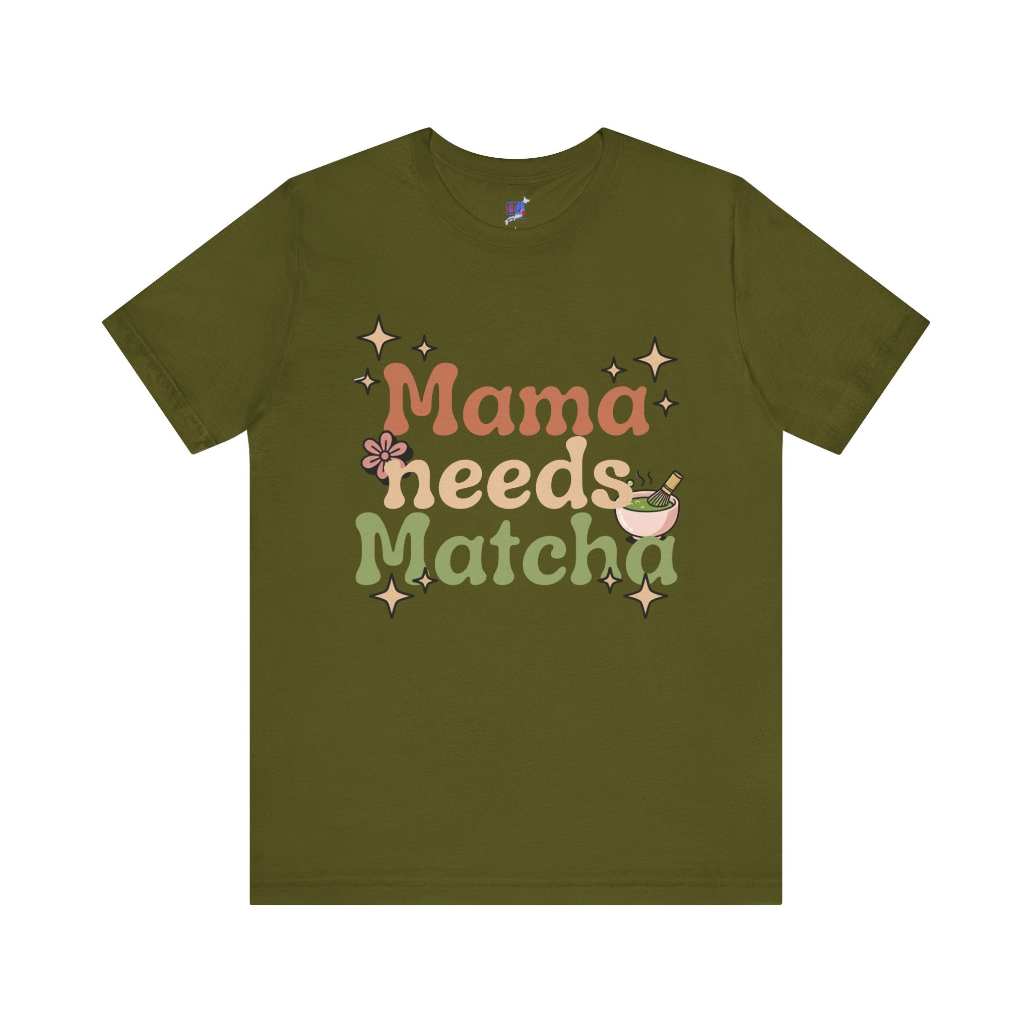 Mama Needs Matcha T-Shirt | Matcha Tea Mom Tee, Cute Floral Typography