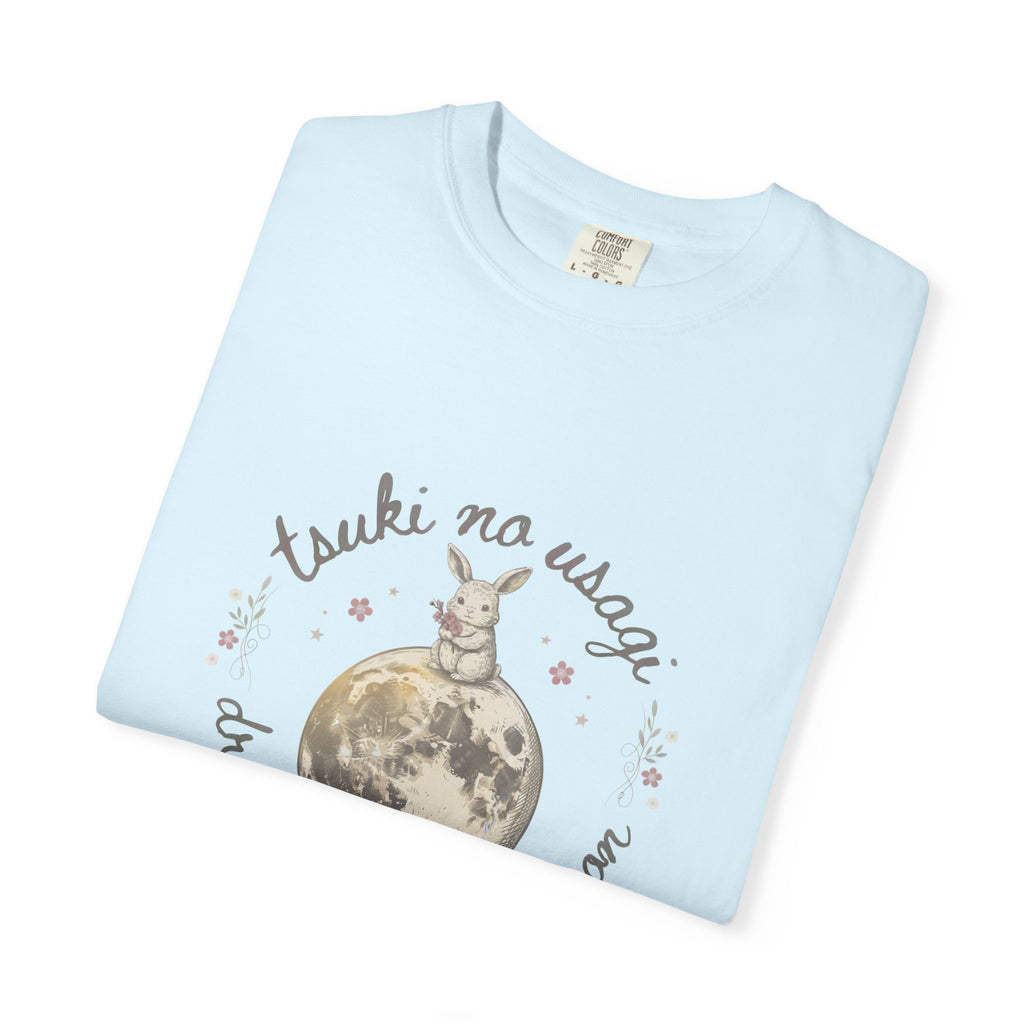 Moon Rabbit T-Shirt — "Tsuki no Usagi / Dreaming on the Moon" Vintage Graphic Tee
