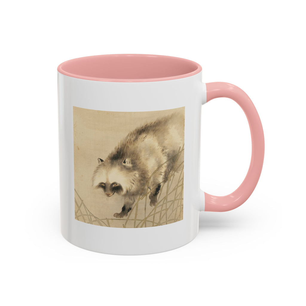 Yoshimura Hōryū "Raccoon Dog Under Moonlight" | Edo-period Japanese Art Mug — Museum Collection