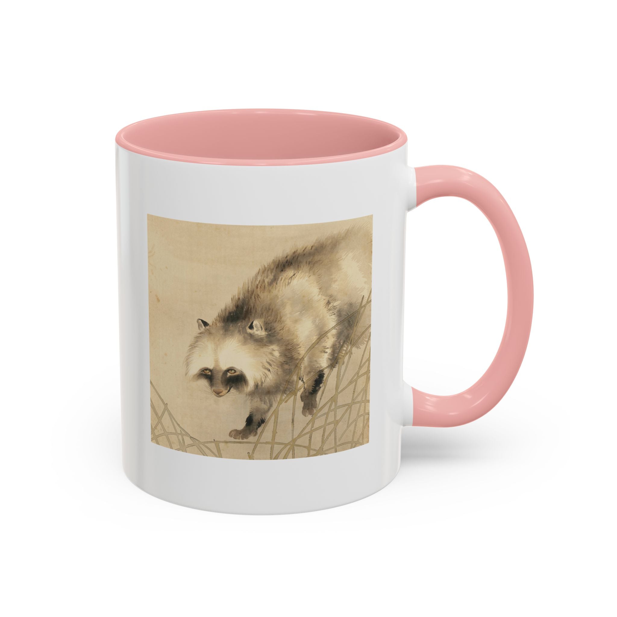 Yoshimura Hōryū "Raccoon Dog Under Moonlight" | Edo-period Japanese Art Mug — Museum Collection