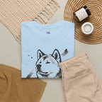 Akita Inu Sumi Ink Portrait T-Shirt — Japanese Ink Wash Dog Tee