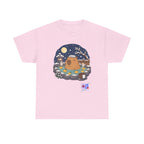 Kawaii Capybara Onsen T-Shirt — Japanese Hot Spring Winter Night Design