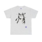 Akita Inu Sumi Ink Portrait T-Shirt — Japanese Ink Wash Dog Tee
