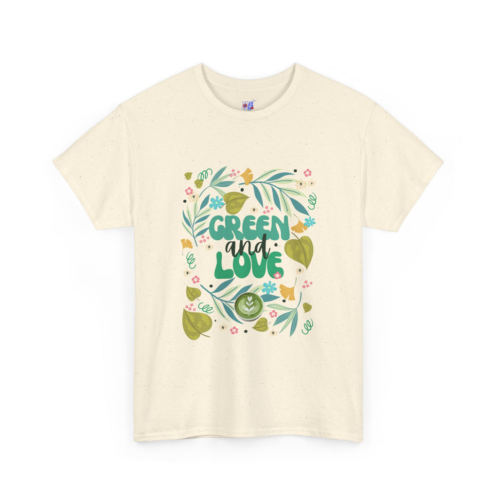 Eco Plant Lover T-Shirt — "Green and Love" Graphic Tee