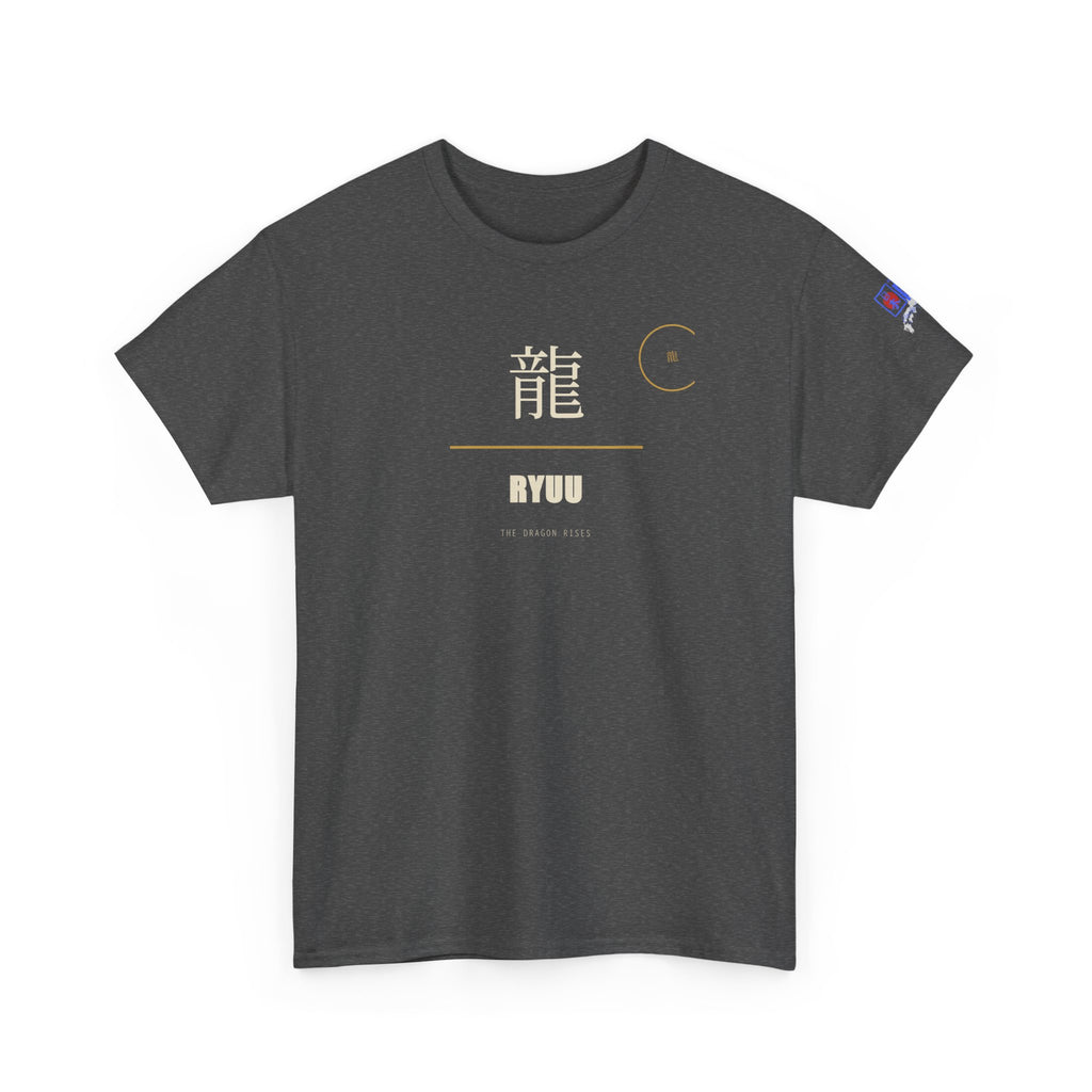 Ryuu Dragon Rises Kanji T-Shirt | Japanese Anime Graphic Tee