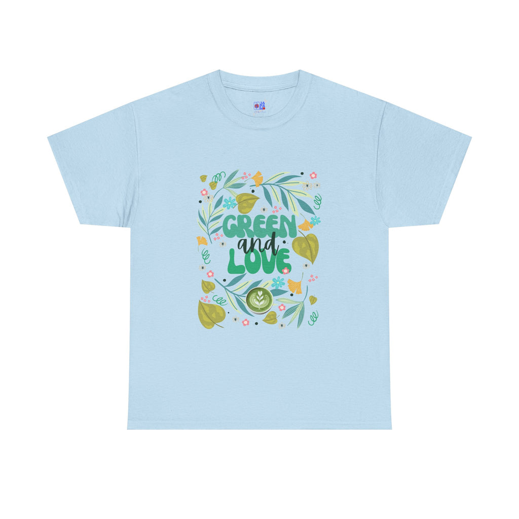 Eco Plant Lover T-Shirt — "Green and Love" Graphic Tee