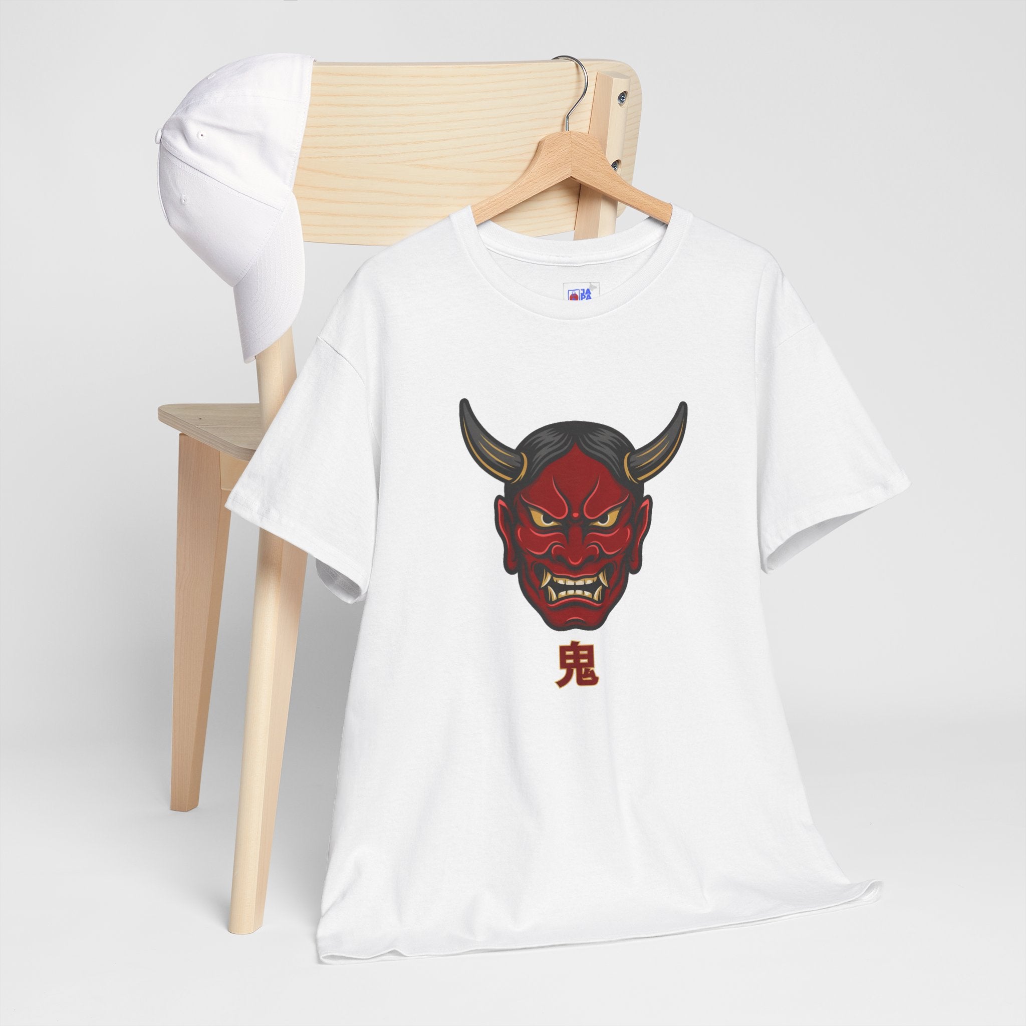 Red Oni Mask T-Shirt | Japanese Demon Hannya Graphic Tee