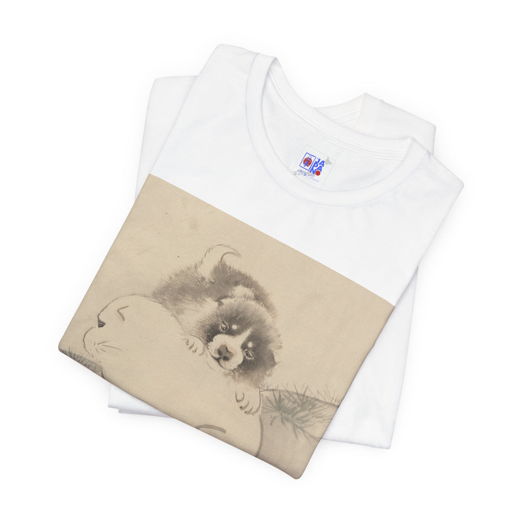 Puppies Beneath a Willow T‑Shirt — Maruyama Ōkyo Edo‑Period Art Tee