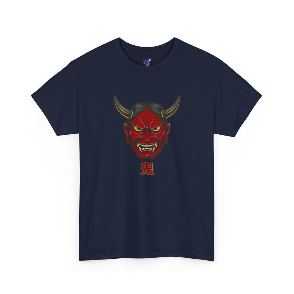 Oni Mask T-Shirt — 鬼 Japanese Demon Men's Graphic Tee | Dark Japan Streetwear Shirt