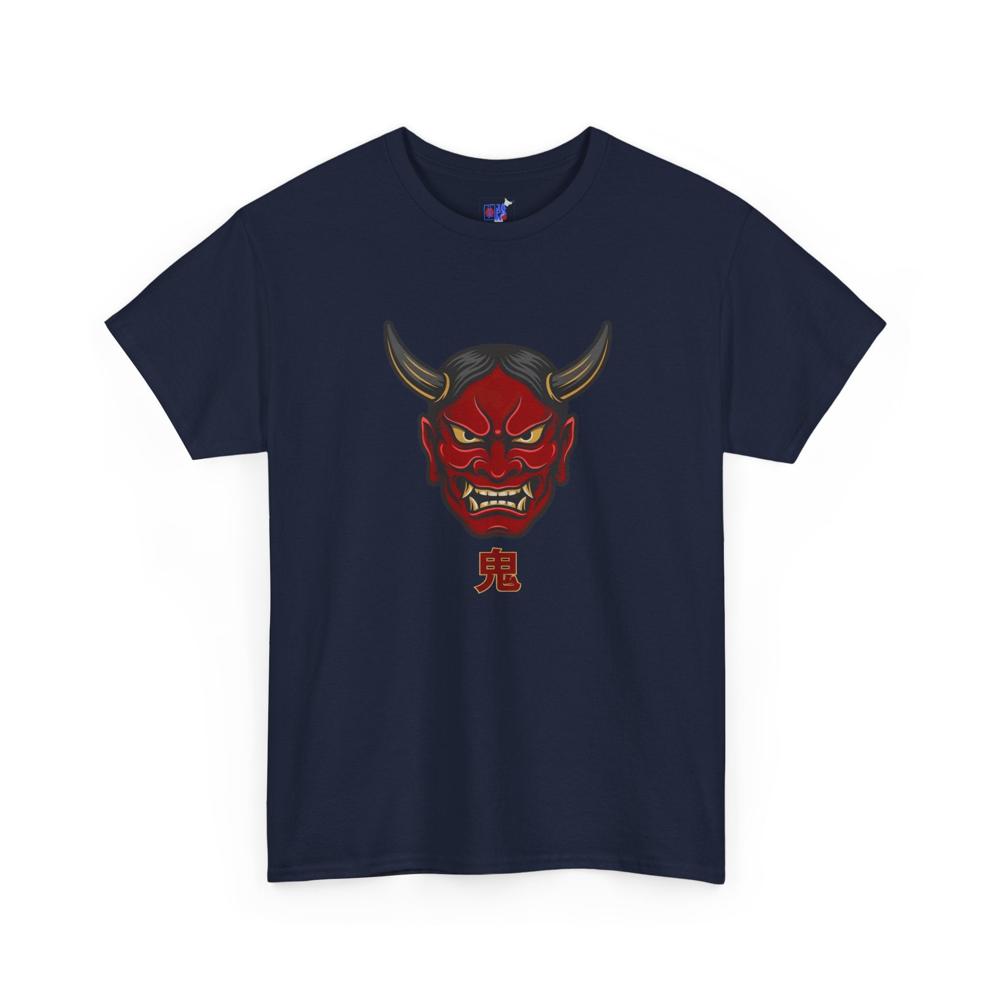 Oni Mask T-Shirt — 鬼 Japanese Demon Men's Graphic Tee | Dark Japan Streetwear Shirt