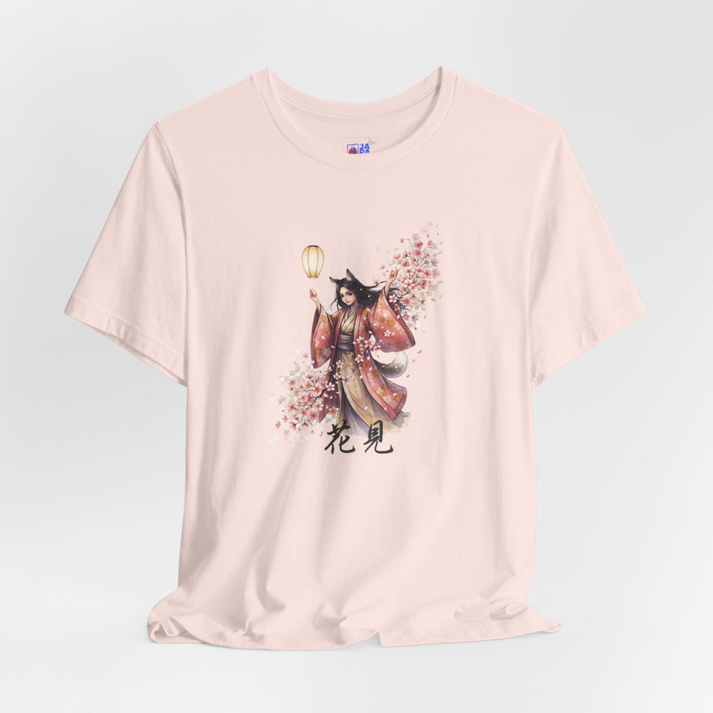 Cherry Blossom Kimono Tee — Hanami Floral Japanese Art T-Shirt