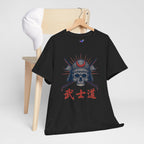 Samurai Skull Tee | Kanji Bushido Helmet Graphic Shirt