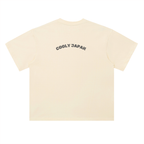 Cooly Japan Rising Sun Logo Tee — Black Oversized Drop-Shoulder T-Shirt (300gsm)