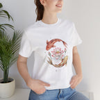 Koi and Lotus Beauty Tee | Koi Circle Floral Japanese Aesthetic