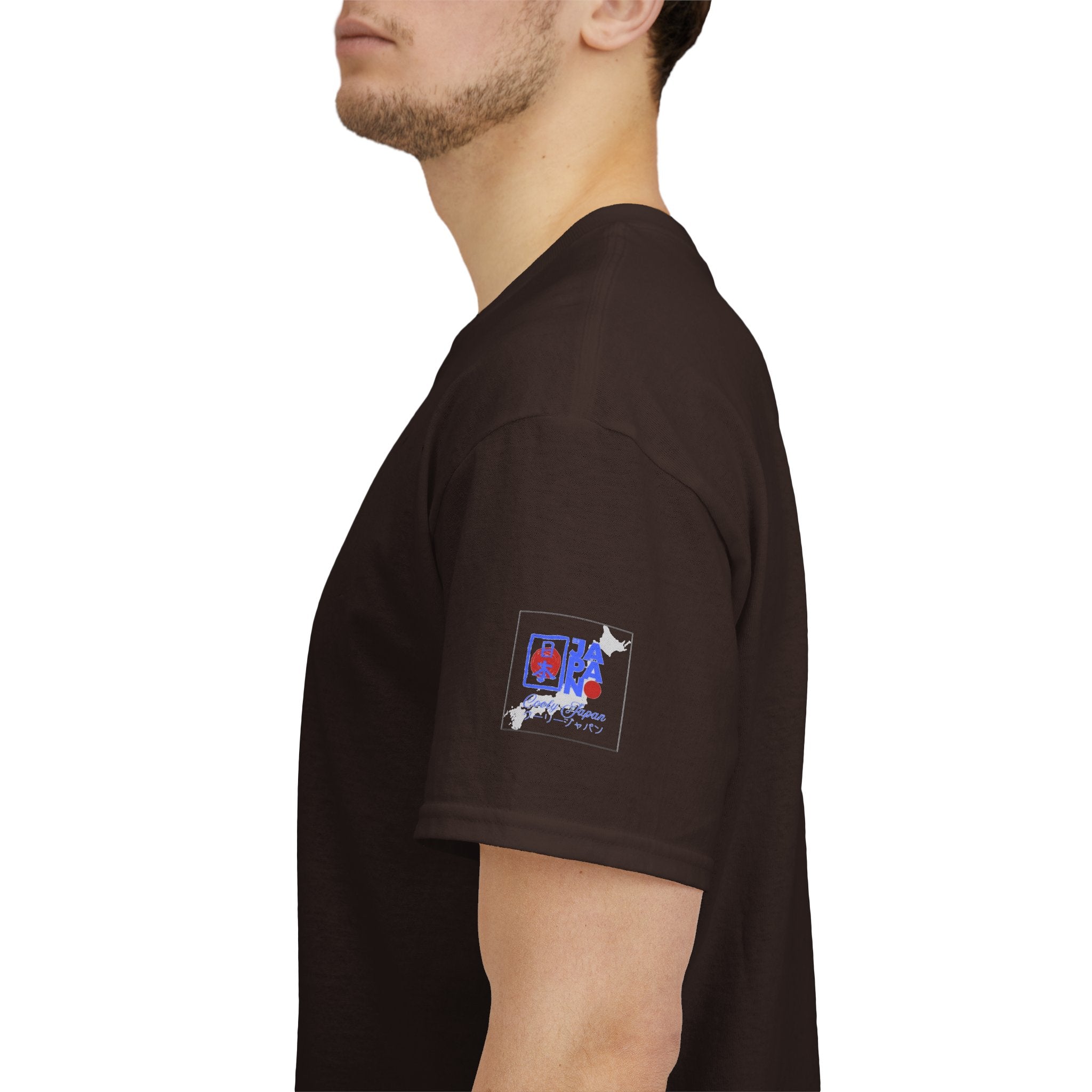 Japanese Kanji Cat Tee | Minimalist Neko Design, Black Shirt