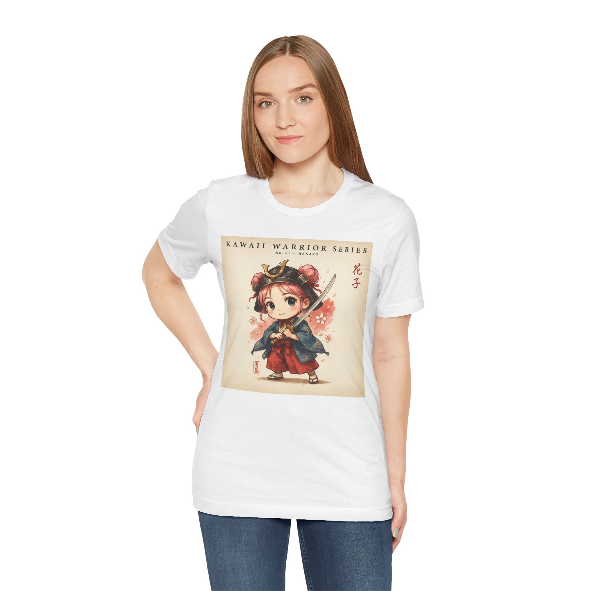 Kawaii Warrior Anime Girl Samurai T-Shirt