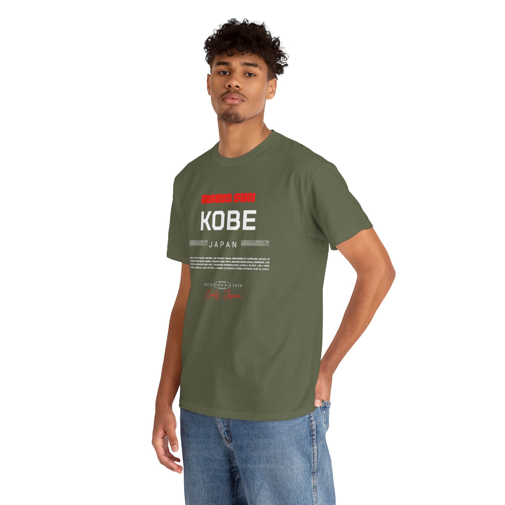 Kobe T-Shirt | 神戸 Rokko Mountains & Harbor City Japan Tee | Designed by Japanese