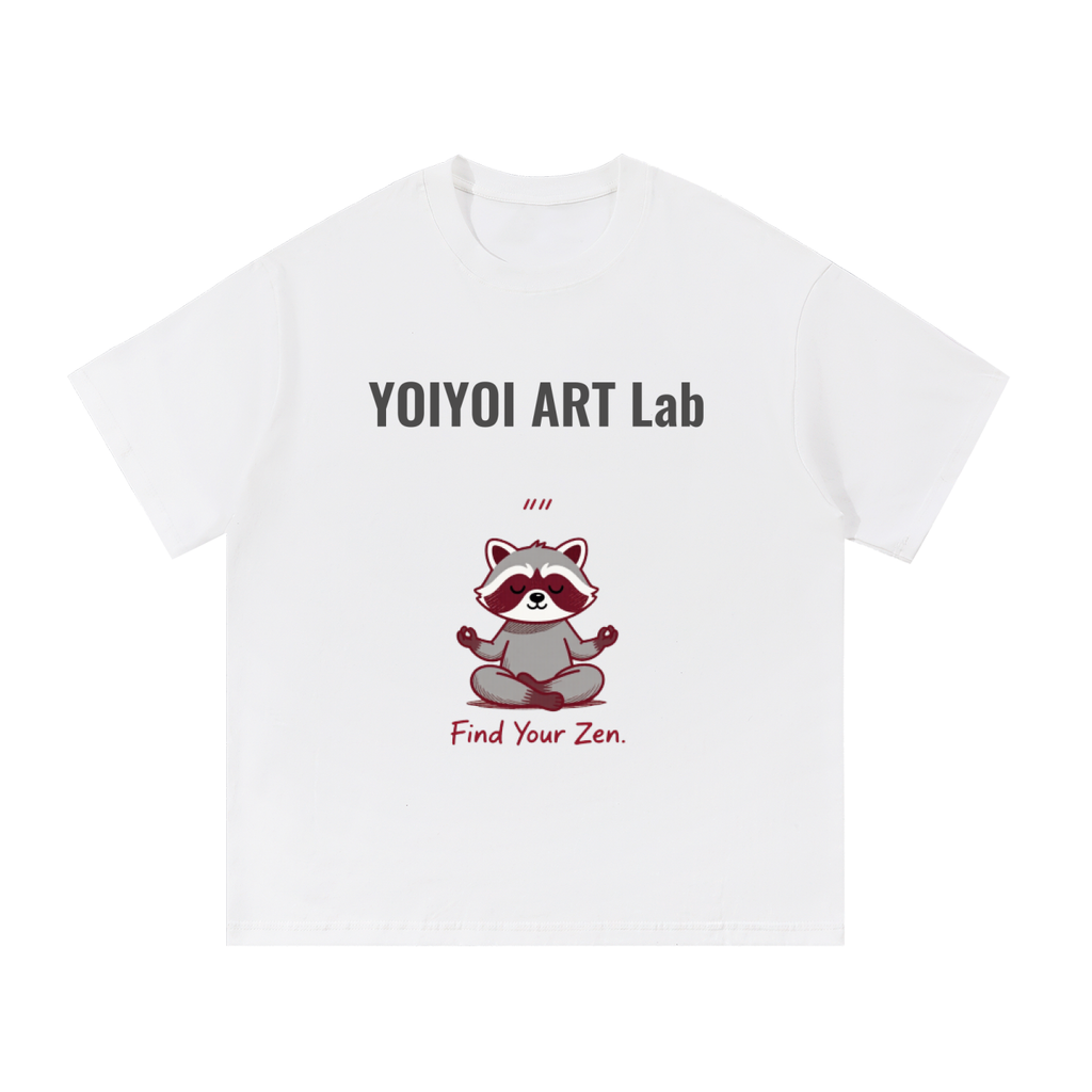 YOIYOI ART Lab — Zen Tanuki "Find Your Zen" Tee (Unisex)