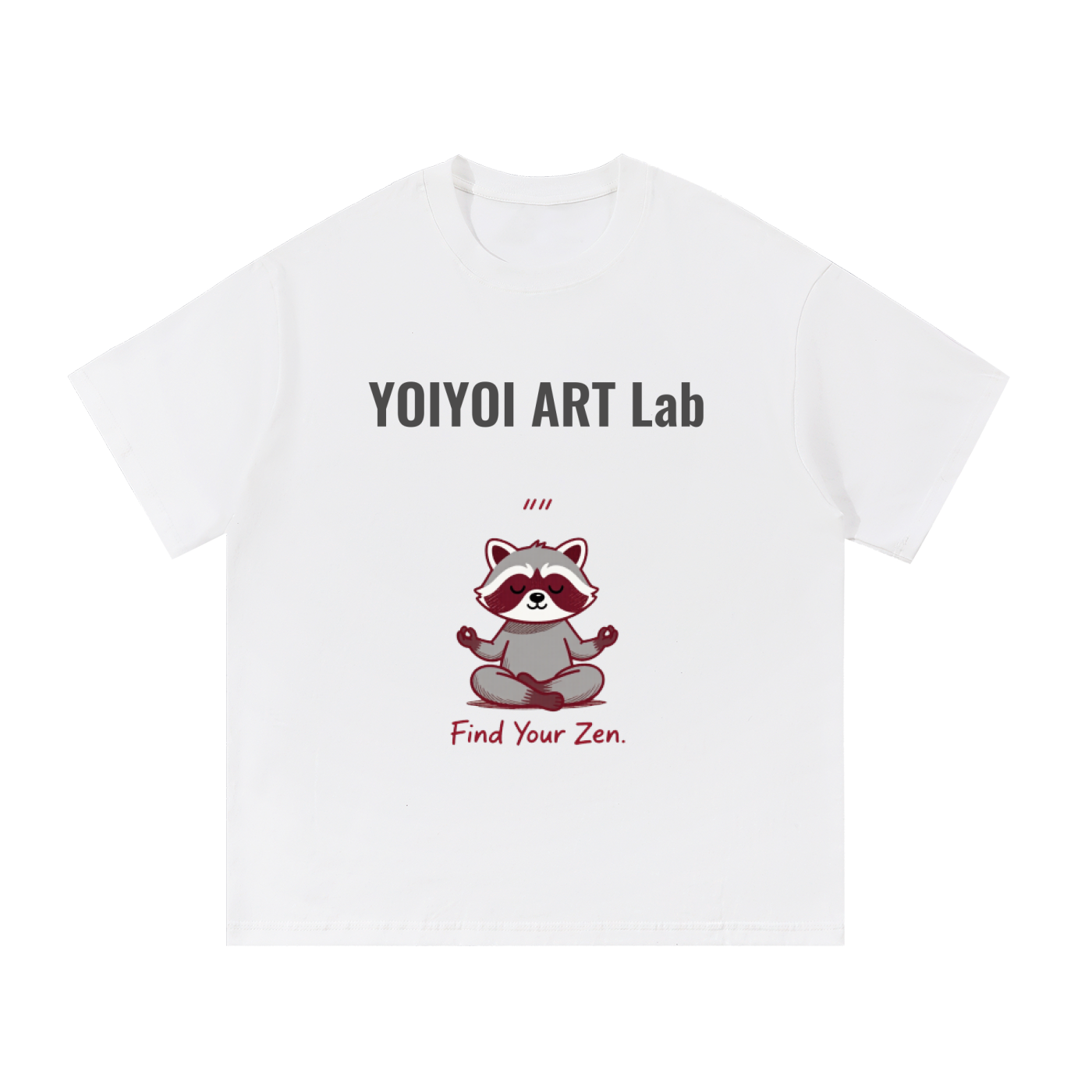 YOIYOI ART Lab — Zen Tanuki "Find Your Zen" Tee (Unisex)