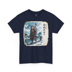 Snow Leopard Samurai T-Shirt — 雪豹武士 Soul of the Snow Mountain | Yukihyo Bushi Japanese Warrior Spirit Graphic Tee