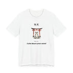 Shiba Inu Torii Gate Calm Down Your Mind T-Shirt | Japanese Zen Tee