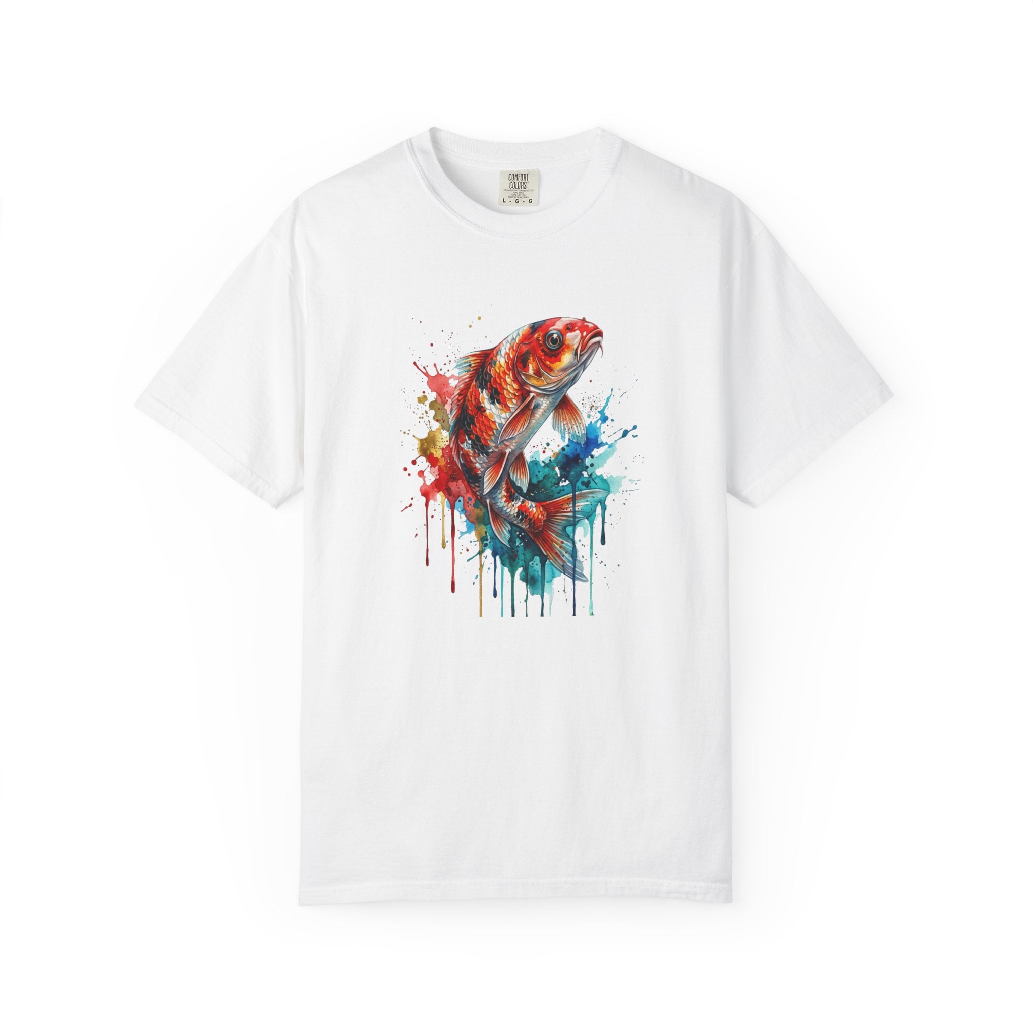Watercolor Koi Fish T-Shirt | Color Splash Fish Art
