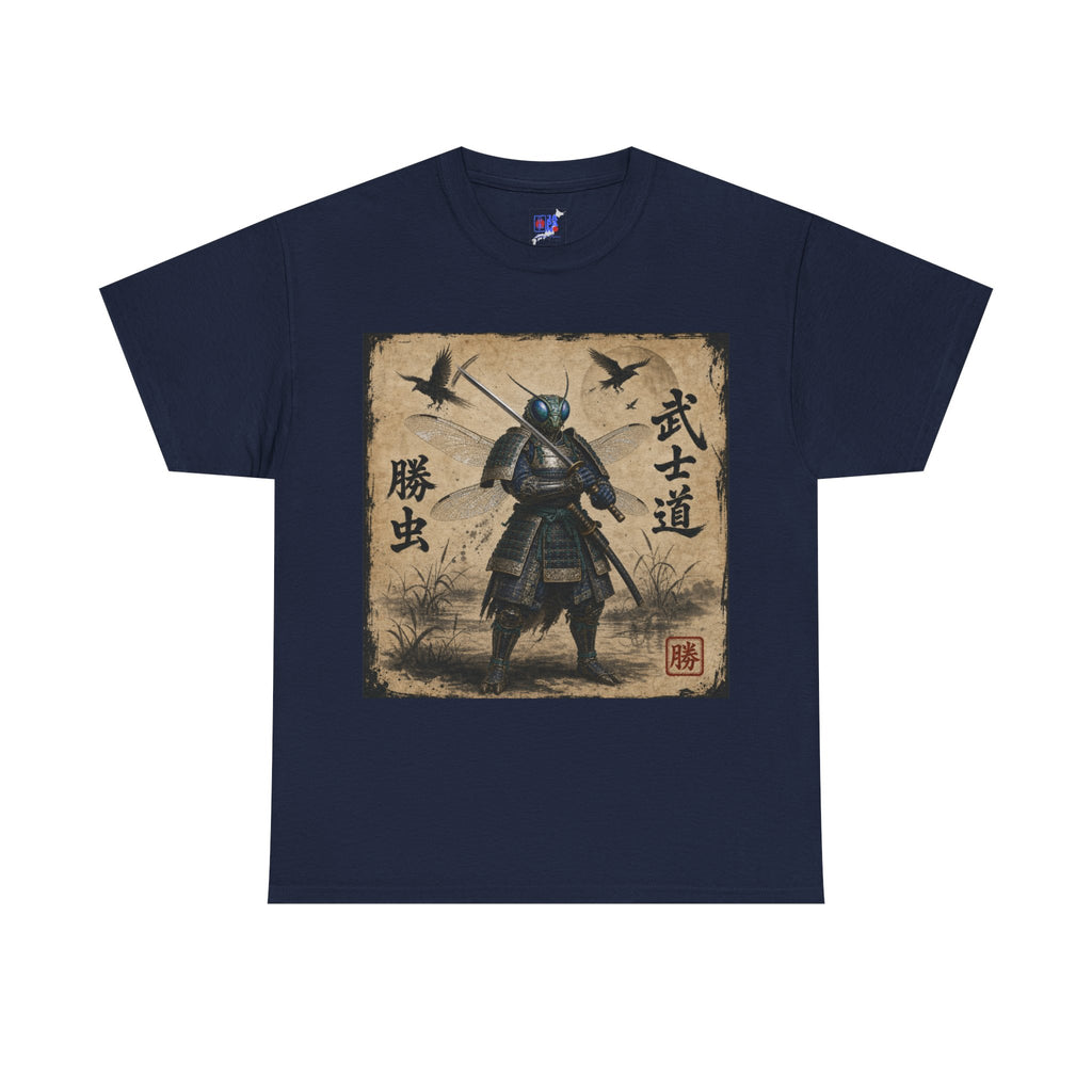 Samurai Dragonfly Warrior Tee Version 2 — Bushidō Ink Warrior Graphic T-Shirt