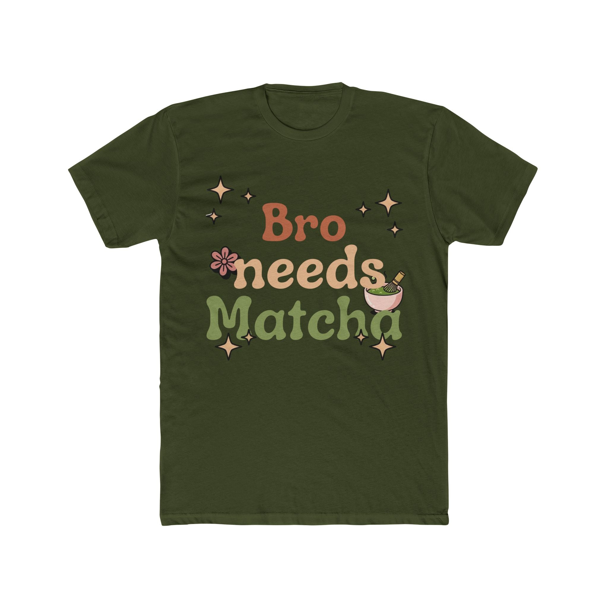 Bro Needs Matcha Tee | Front-Print Typography Graphic | Matcha Collection