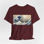 The Great Wave with Golden Ratio T-Shirt | Hokusai Wave Math Art