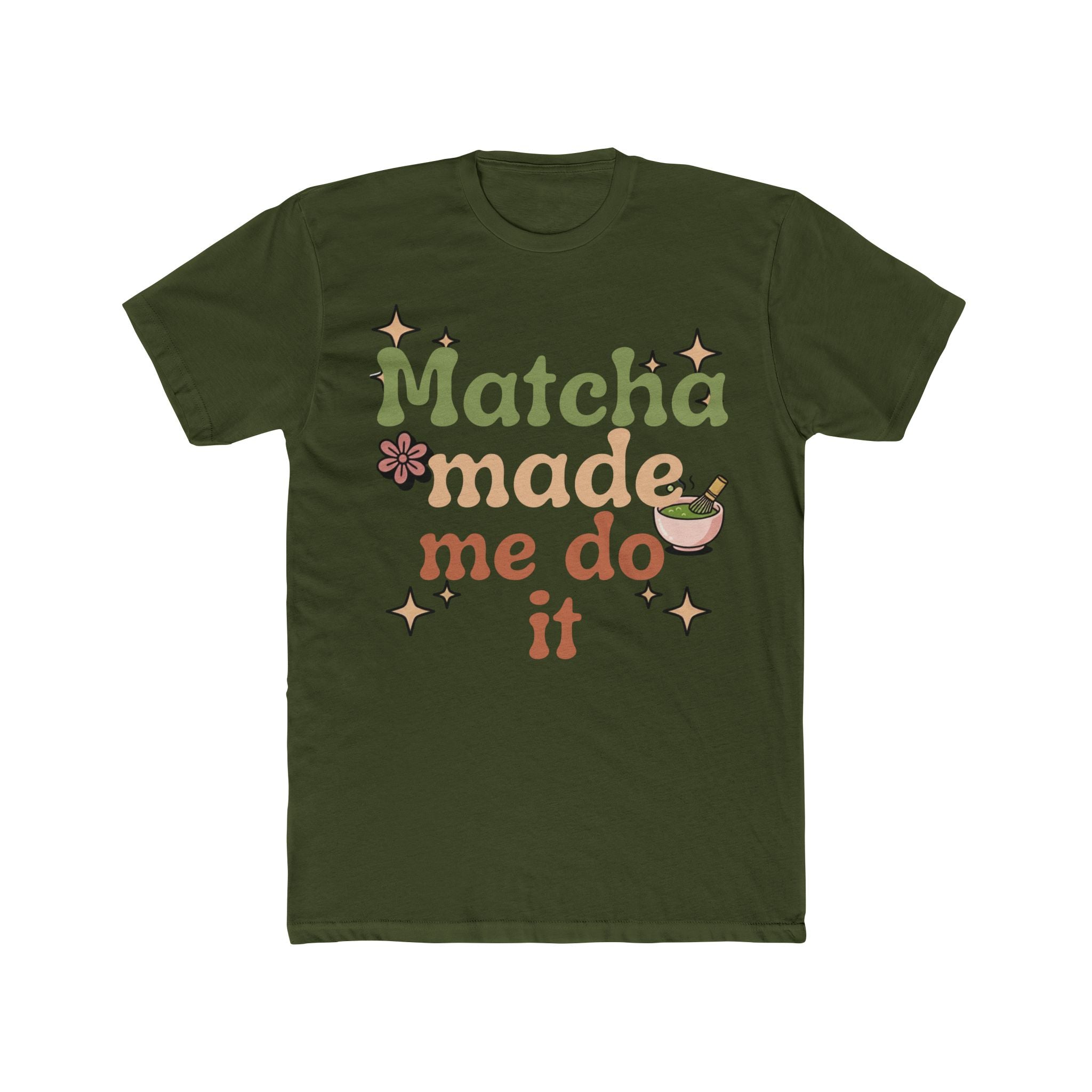 Matcha Made Me Do It Tee | Front-Print Typography Graphic | Matcha Collection