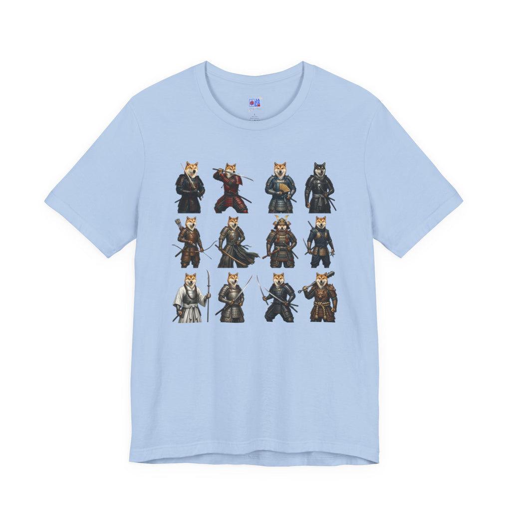 Shiba Inu Samurai T-Shirt, Japanese Warrior Dog Graphic Tee, Funny Dog Lover Gift, Anime Streetwear, Unisex Cotton Shirt