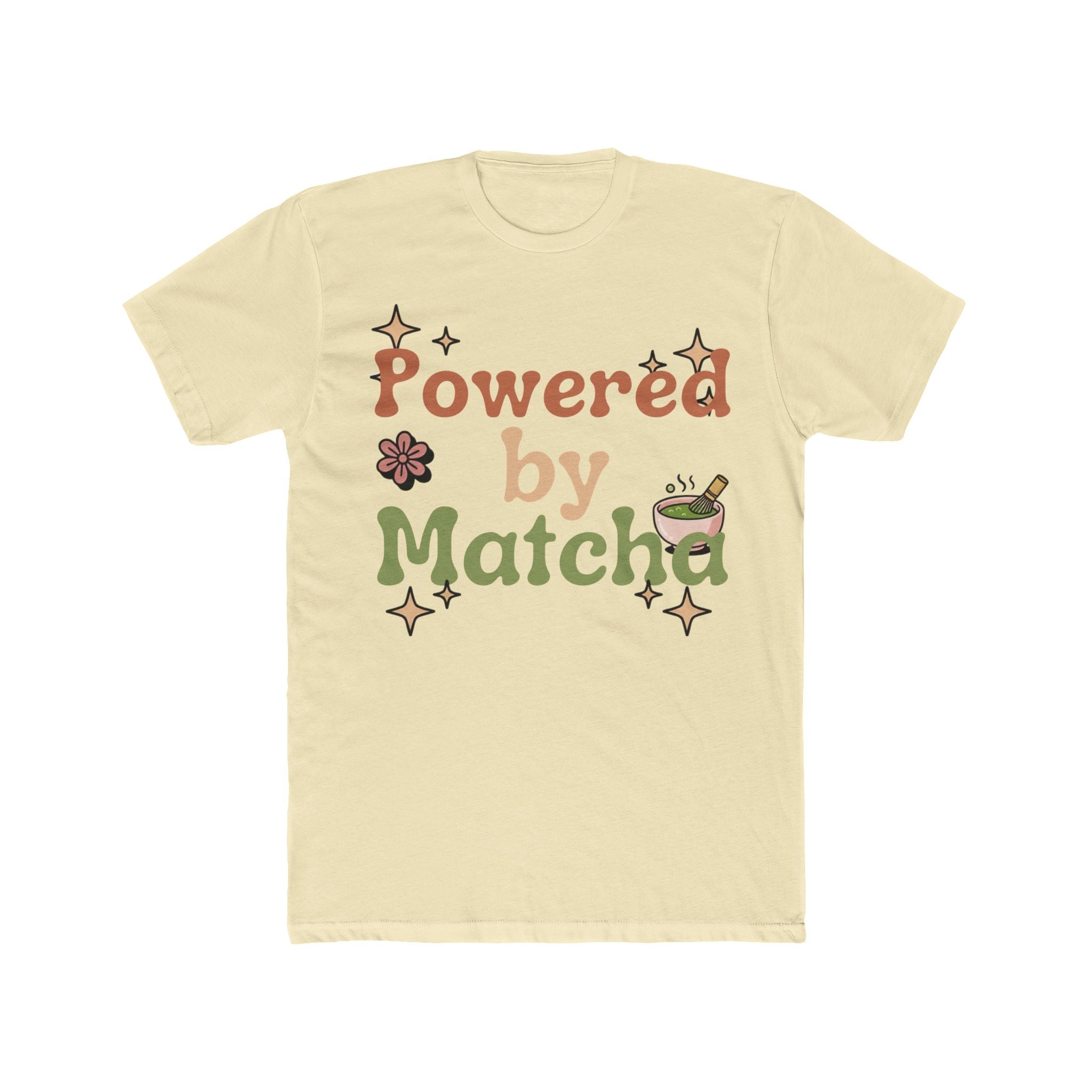 Powered by Matcha Tee | Front-Print Typography Graphic | Matcha Collection