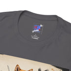 Shiba Inu Samurai T-Shirt, Loyal Warrior of Japan, Chumaru Bushido Japanese Dog Graphic Tee