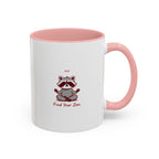 Zen Racoon Coffee Mug - "Find Your Zen" Accent Ceramic Mug