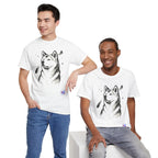 Akita Inu Sumi Ink Portrait T-Shirt — Japanese Ink Wash Dog Tee