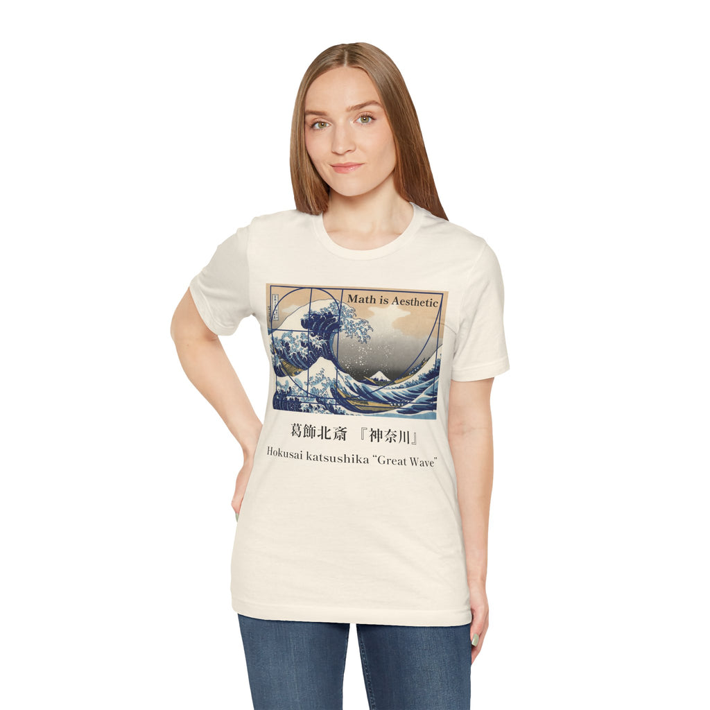 Great Wave Golden Ratio T-Shirt, Math is Aesthetic Hokusai Graphic Tee