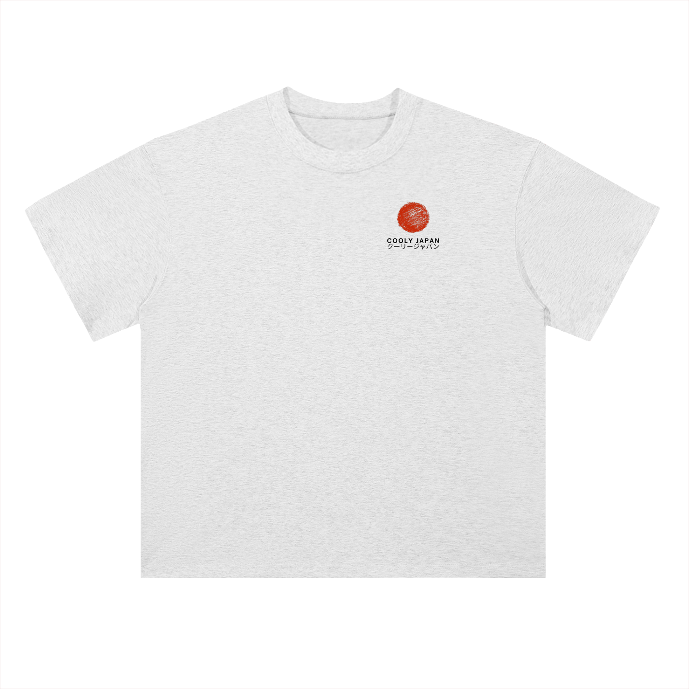 Cooly Japan Rising Sun Logo Tee — Black Oversized Drop-Shoulder T-Shirt (300gsm)