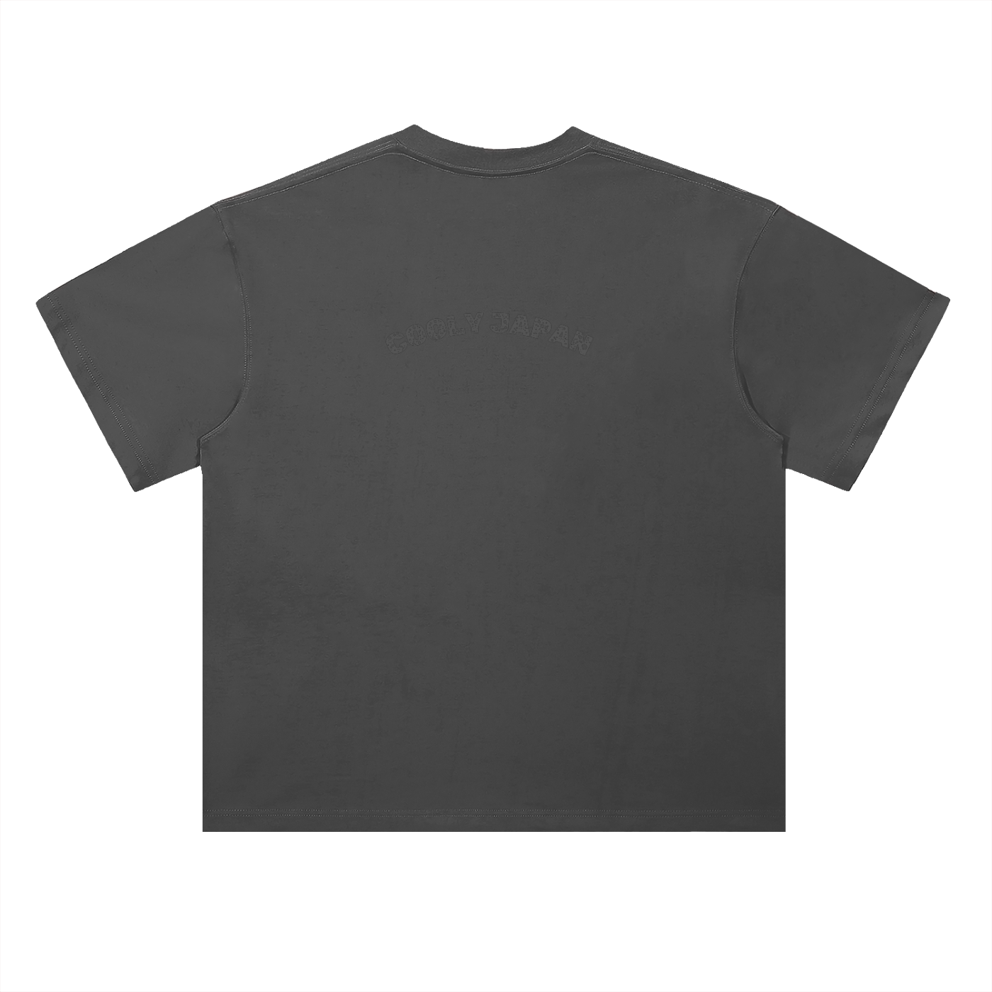 Cooly Japan Rising Sun Logo Tee — Black Oversized Drop-Shoulder T-Shirt (300gsm)