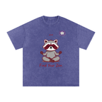 Snow Washed Oversized Cotton T-Shirt