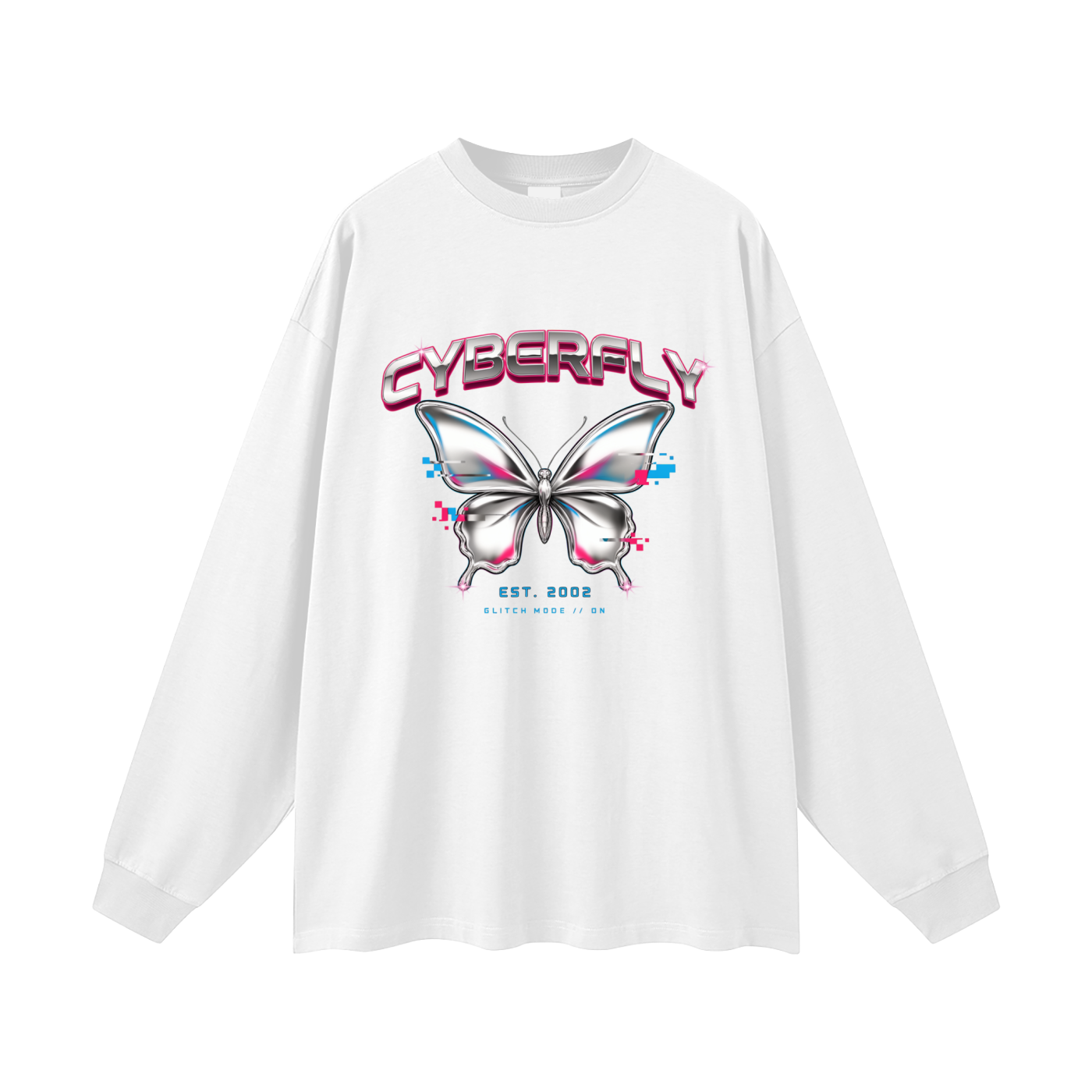 CoolyJapan Oversized Long Sleeve Tee — 305gsm Heavyweight Pure Cotton Drop Shoulder