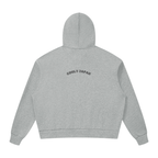 CoolyJapan Signature Drop Shoulder Full-Zip Hoodie — 360gsm Heavyweight Cotton Blend