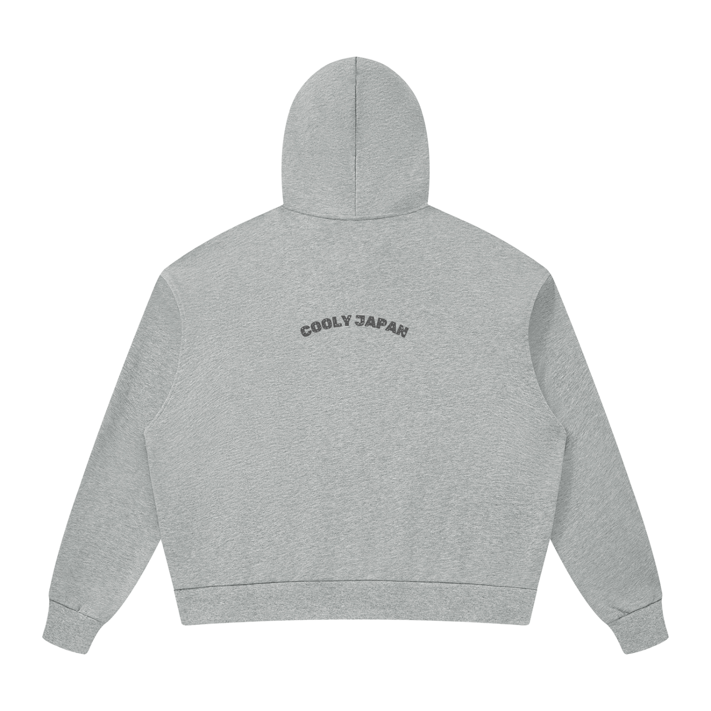 CoolyJapan Signature Drop Shoulder Full-Zip Hoodie — 360gsm Heavyweight Cotton Blend
