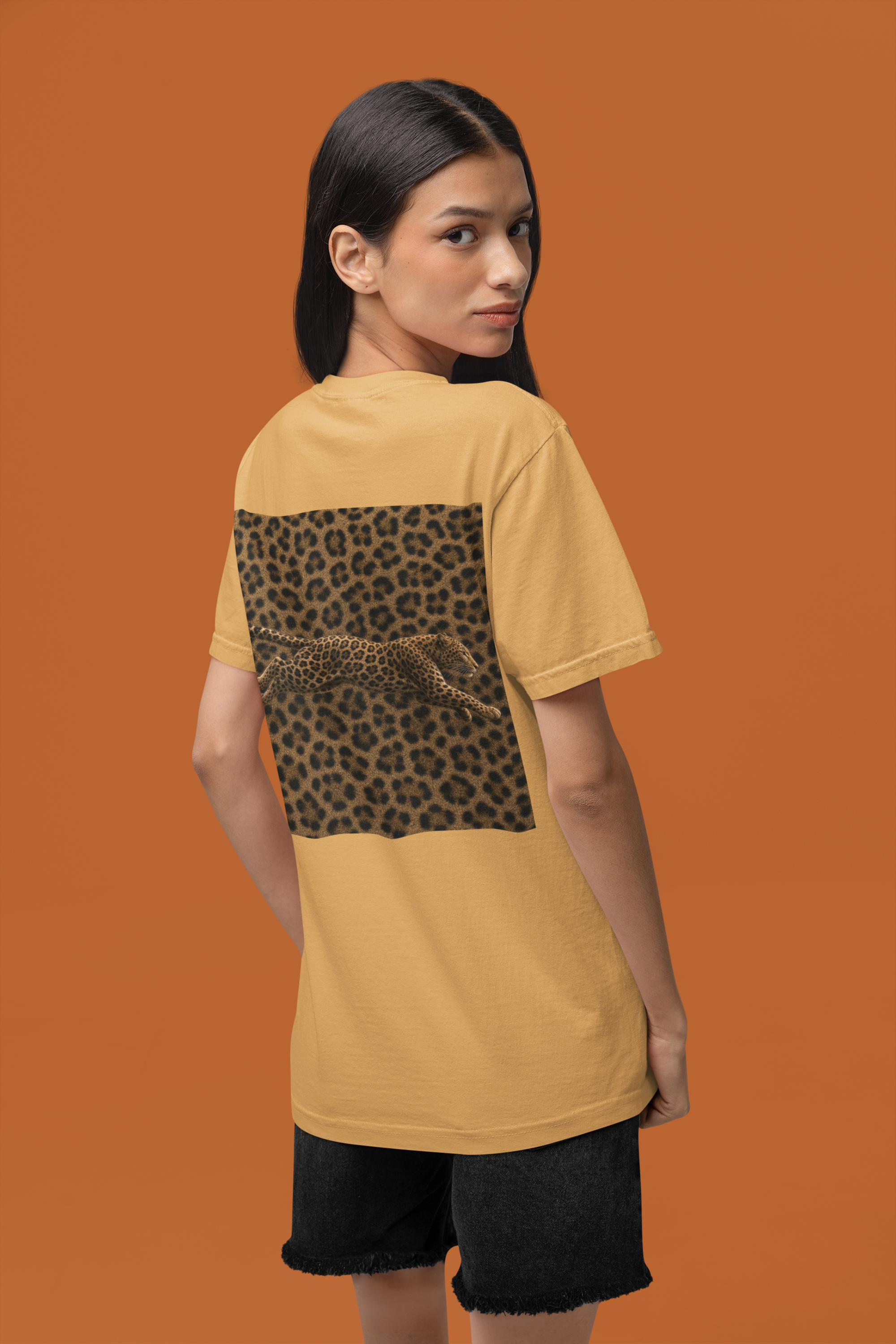 CoolyJapan — Hyō 豹 Silent Leopard Tee | Light Color | Comfort Colors 1717