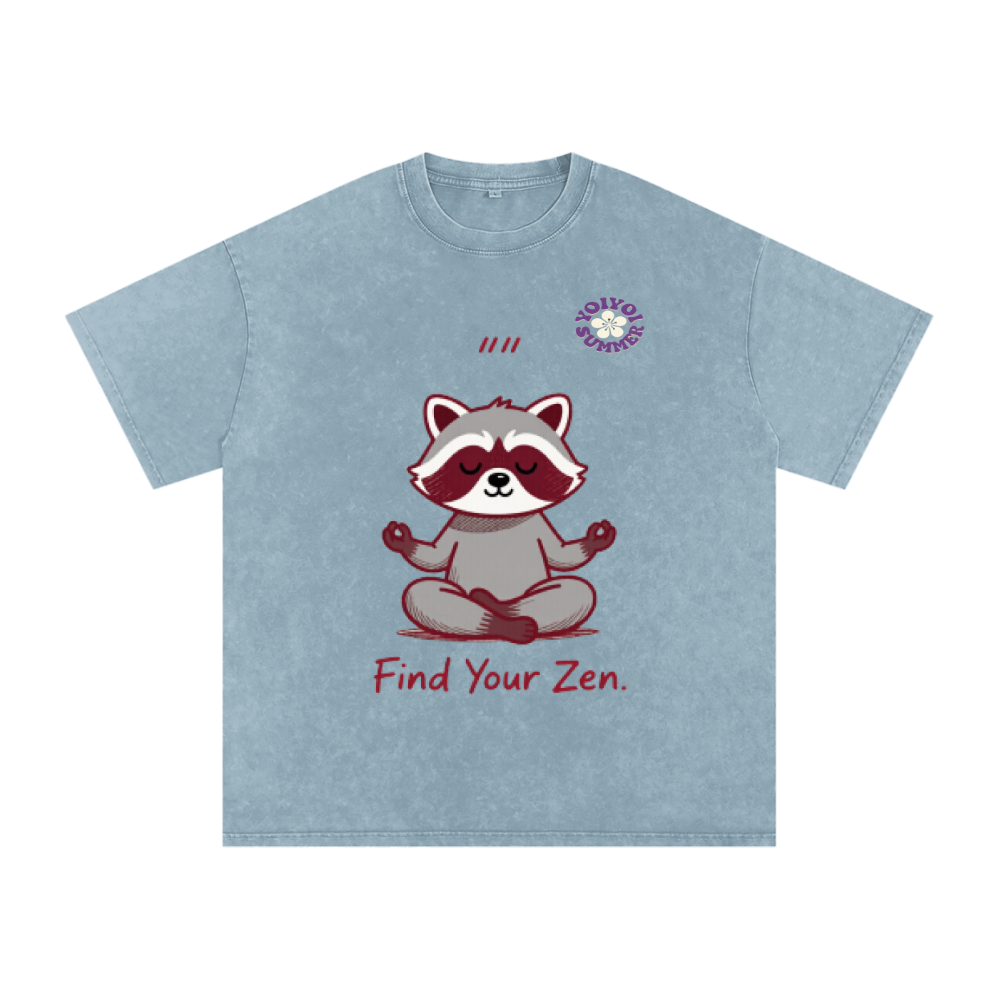 Snow Washed Oversized Cotton T-Shirt