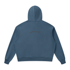 CoolyJapan Signature Drop Shoulder Full-Zip Hoodie — 360gsm Heavyweight Cotton Blend