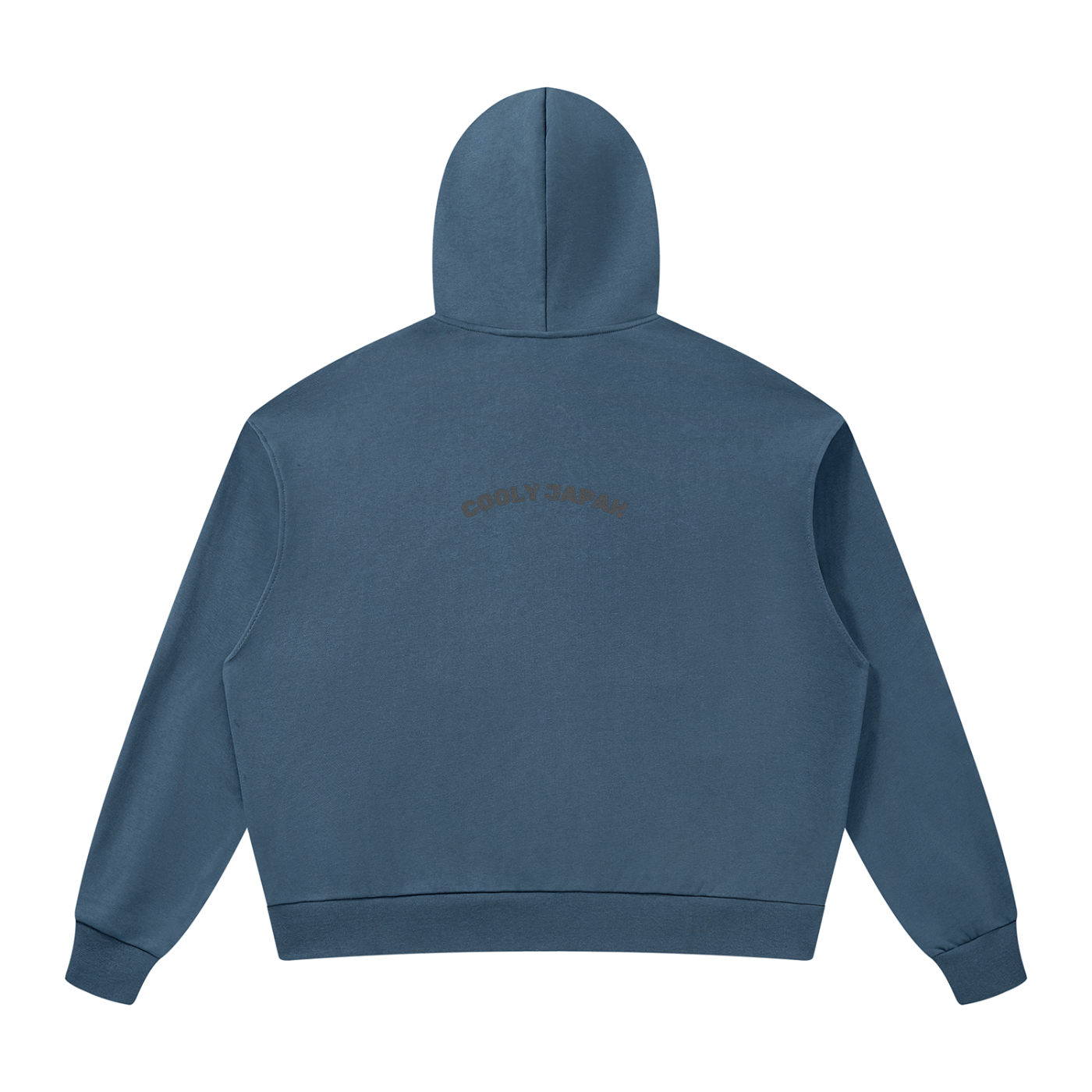 CoolyJapan Signature Drop Shoulder Full-Zip Hoodie — 360gsm Heavyweight Cotton Blend