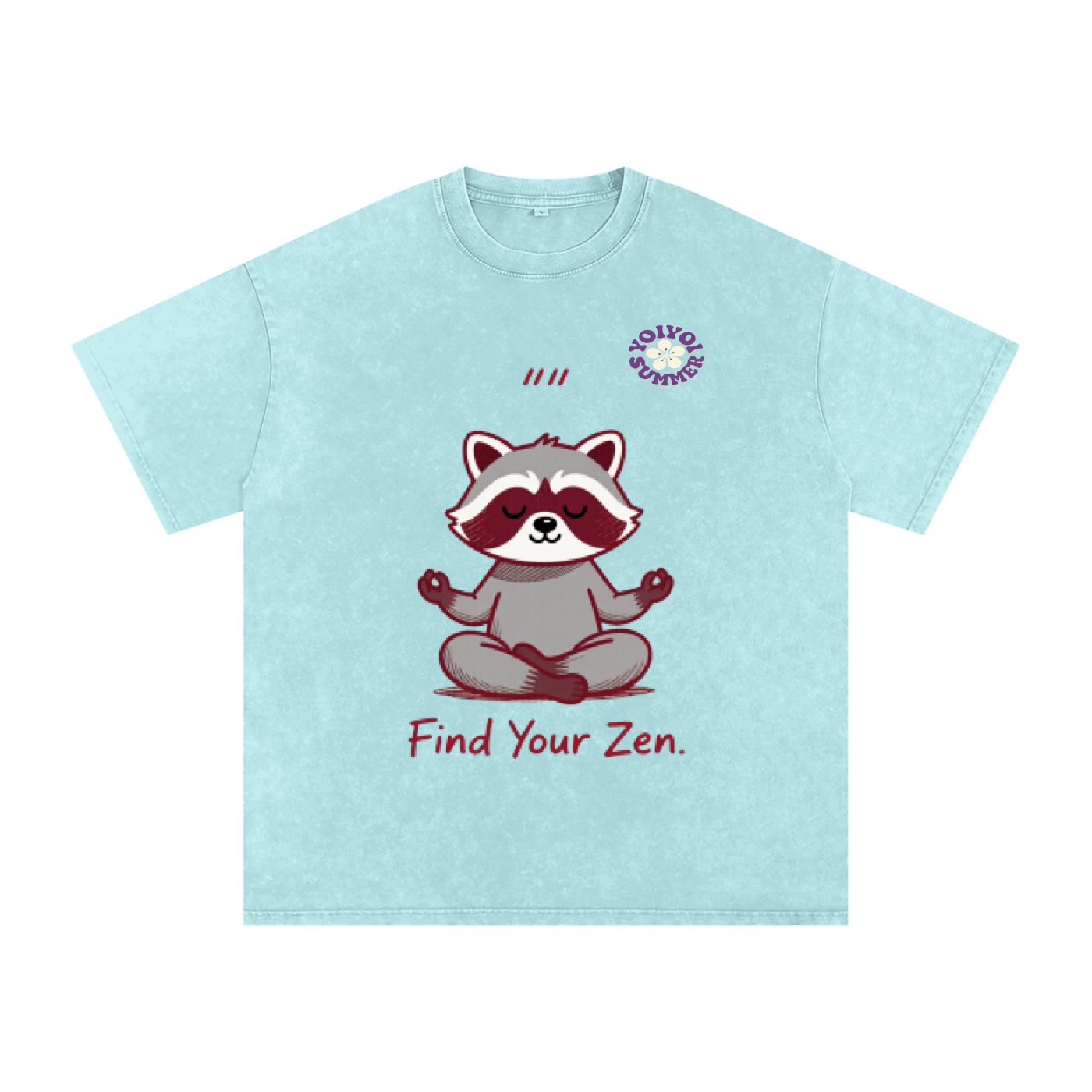 Snow Washed Oversized Cotton T-Shirt