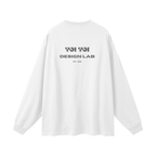 CoolyJapan Oversized Long Sleeve Tee — 305gsm Heavyweight Pure Cotton Drop Shoulder