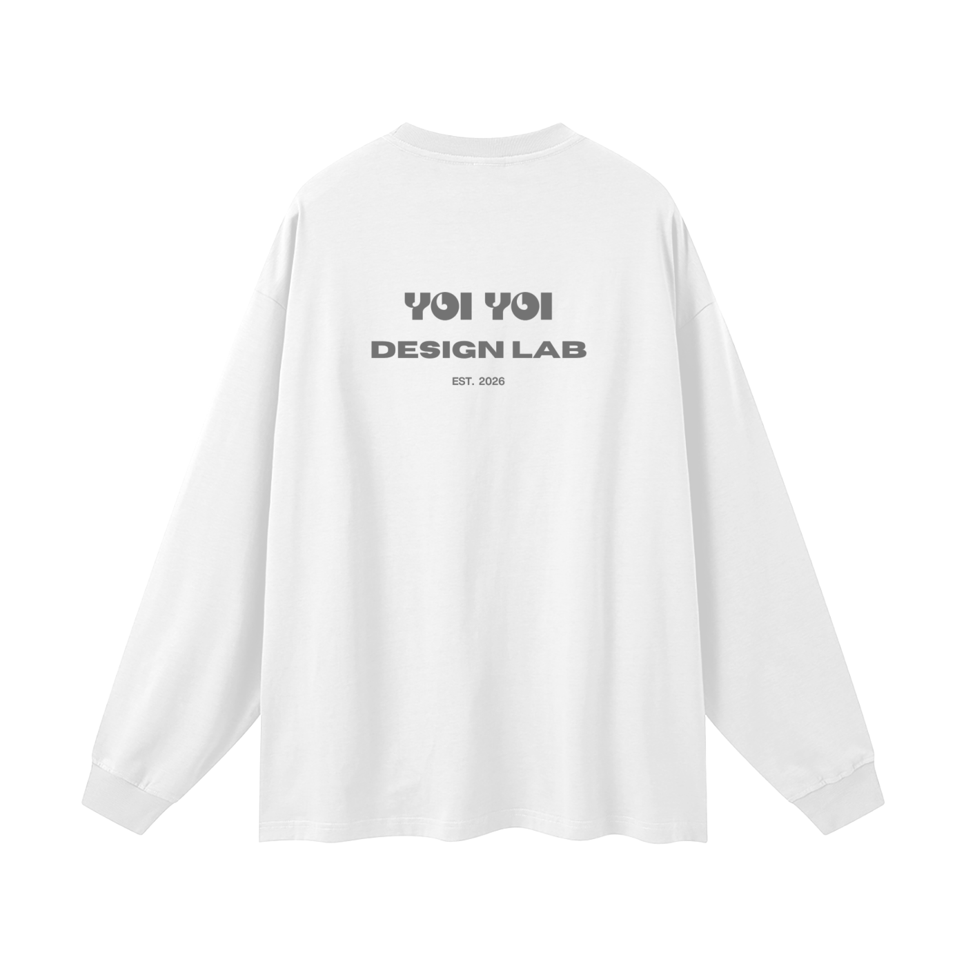 CoolyJapan Oversized Long Sleeve Tee — 305gsm Heavyweight Pure Cotton Drop Shoulder