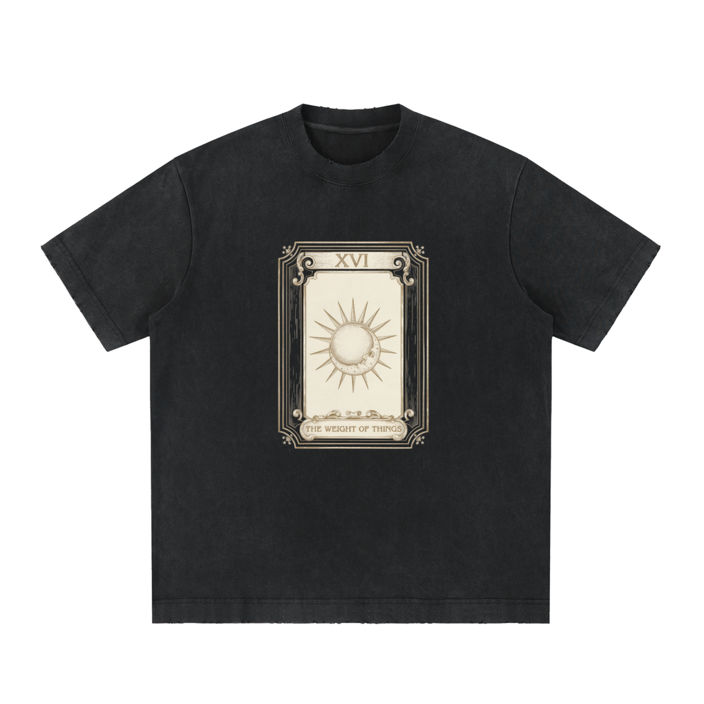 Heavyweight Vintage Washed Frayed T-Shirt (430gsm)